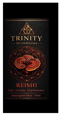 Trinity Mushrooms Reishi bottle