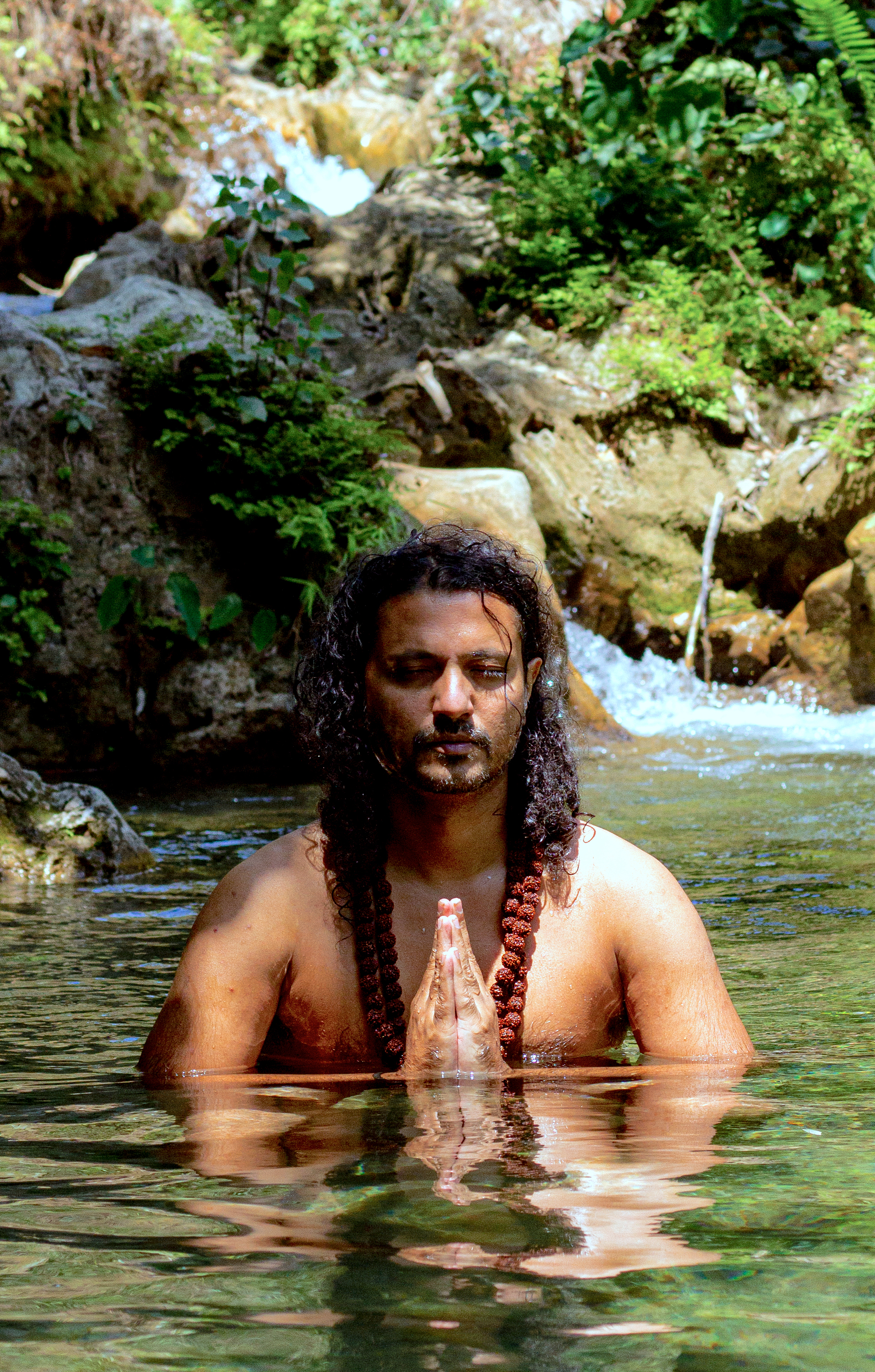 Portrait of Yogi Rohan in meditation